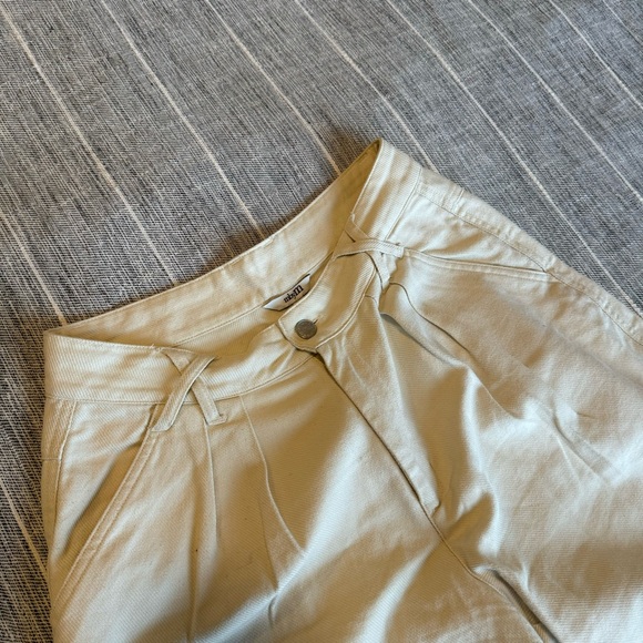 Beige trousers wide leg - Picture 3 of 4